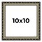 10x10 Museum-Quality Picture Frame with UV-Resistant Acrylic & Acid-Free Backing, Available in 4 Finishes - Gold, Silver, Bronze, and Black